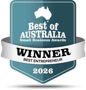 Winner, 2026 Best of Australia Small Business Awards, Best Entrepreneur for eCommerce and Online Services