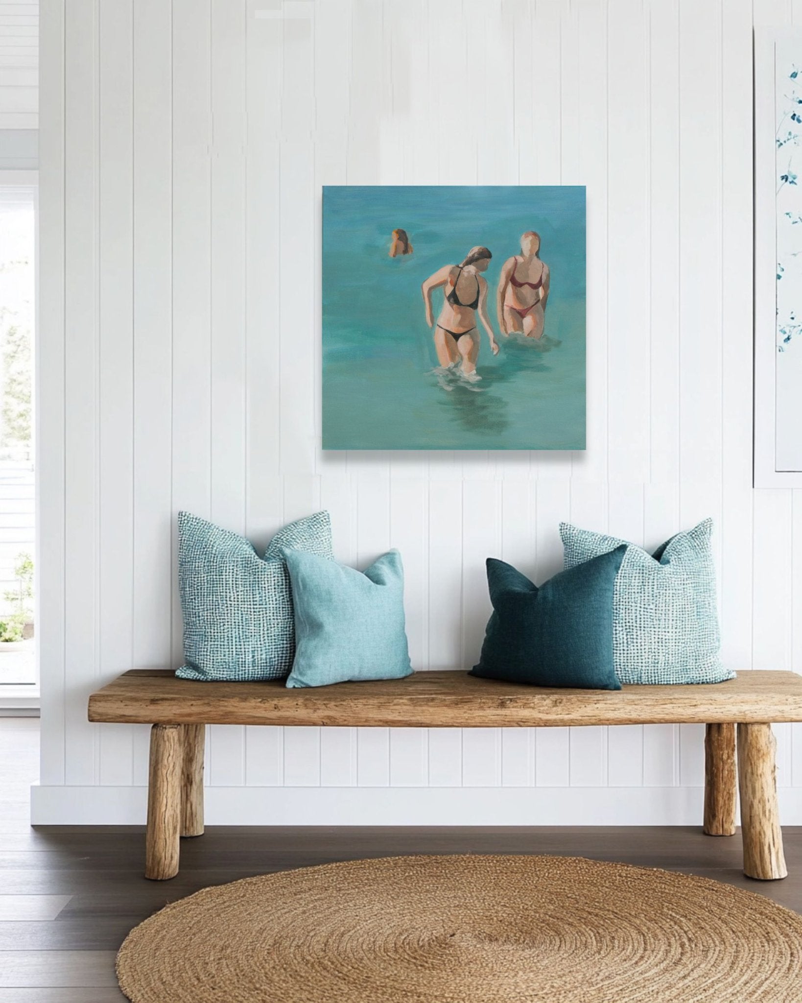 69164a62e1b8ea140711df10_camp-cove-bathers-blue-green-sea-ocean-two-girls-temoanaart-hallway-bench-turquoise-teal-cushions_1778505169287.jpg