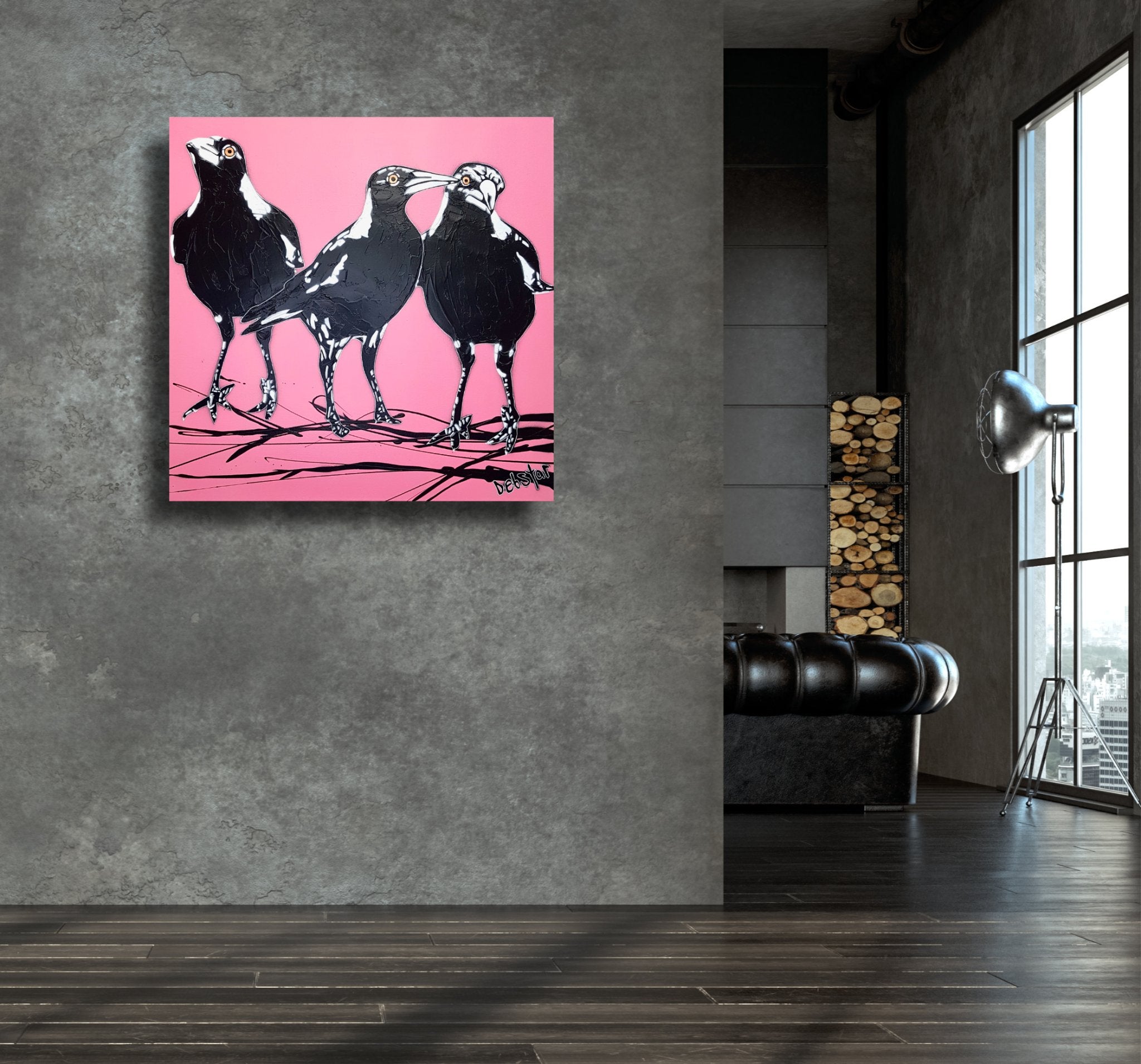69164a62e1b8ea140711df10_magpies-3-s-trouble-pink-pop-popart-deborah-lang-art-urban-canvas-2_1769299076668.jpg