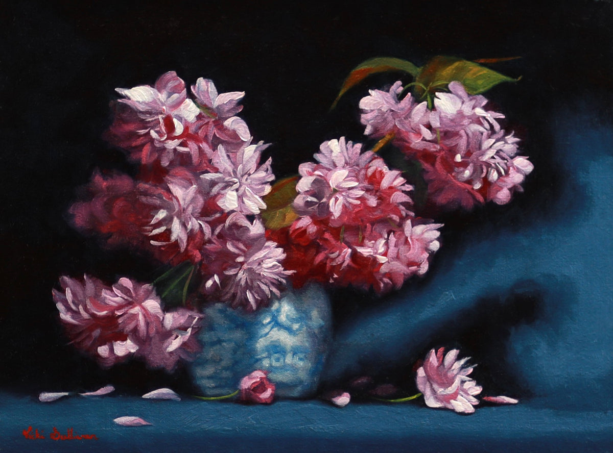 69164a62e1b8ea140711df10_pink-cherry-blossom-with-blue-and-white-vase-oil-on-linen-h-30cm-x-w-40cm_1791140456350.jpg