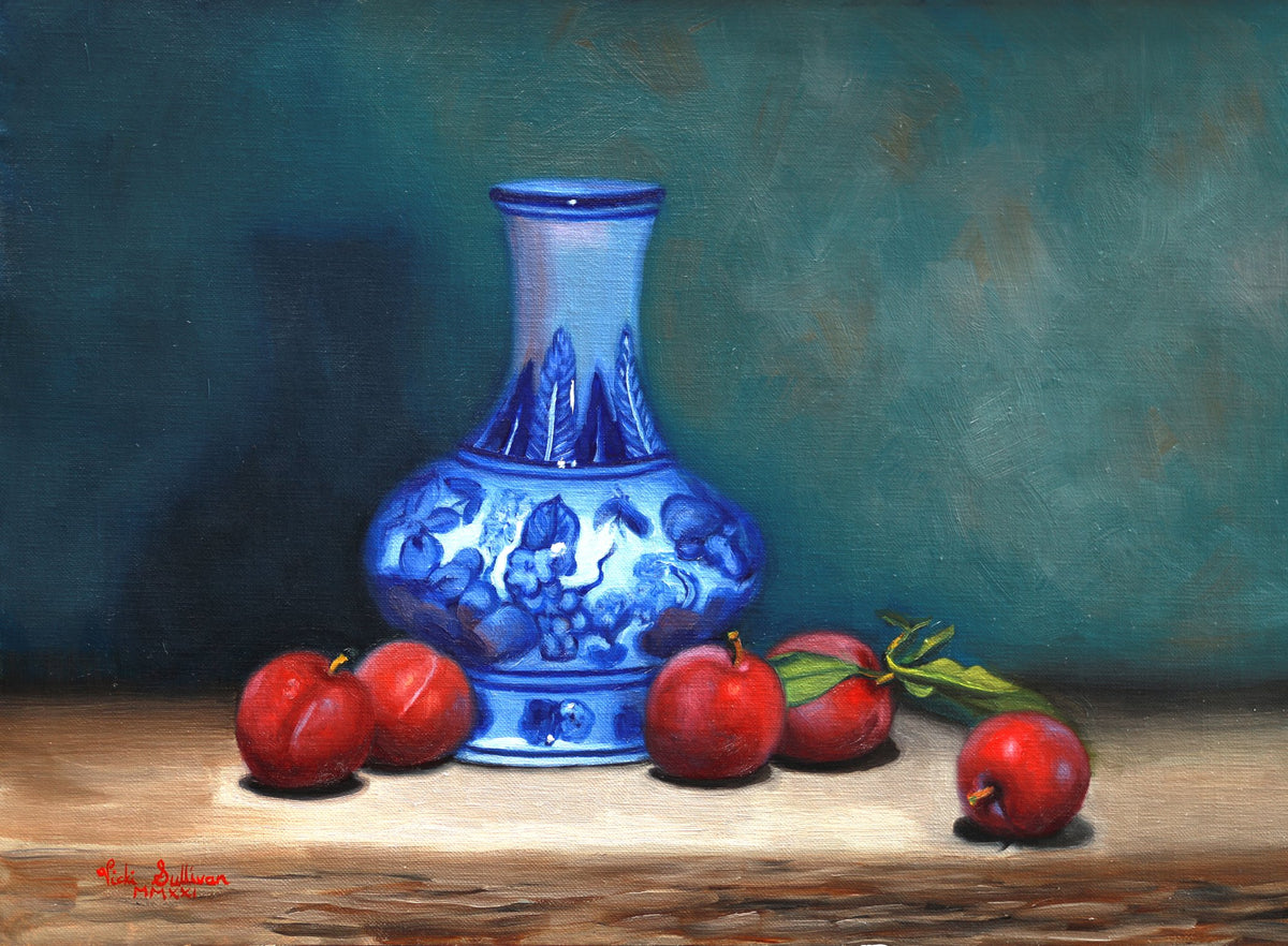 69164a62e1b8ea140711df10_summer-plums-with-blue-and-white-vase-oil-on-linen-h-29cm-x-w-40cm-2021_1791141671270.jpg