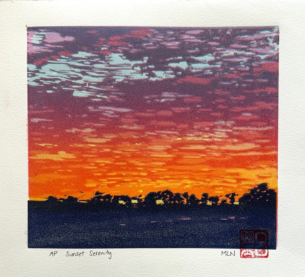 69164a62e1b8ea140711df10_sunset-serenity-linocut-gold-leaf-by-marion-nelson_1774843071640.jpg