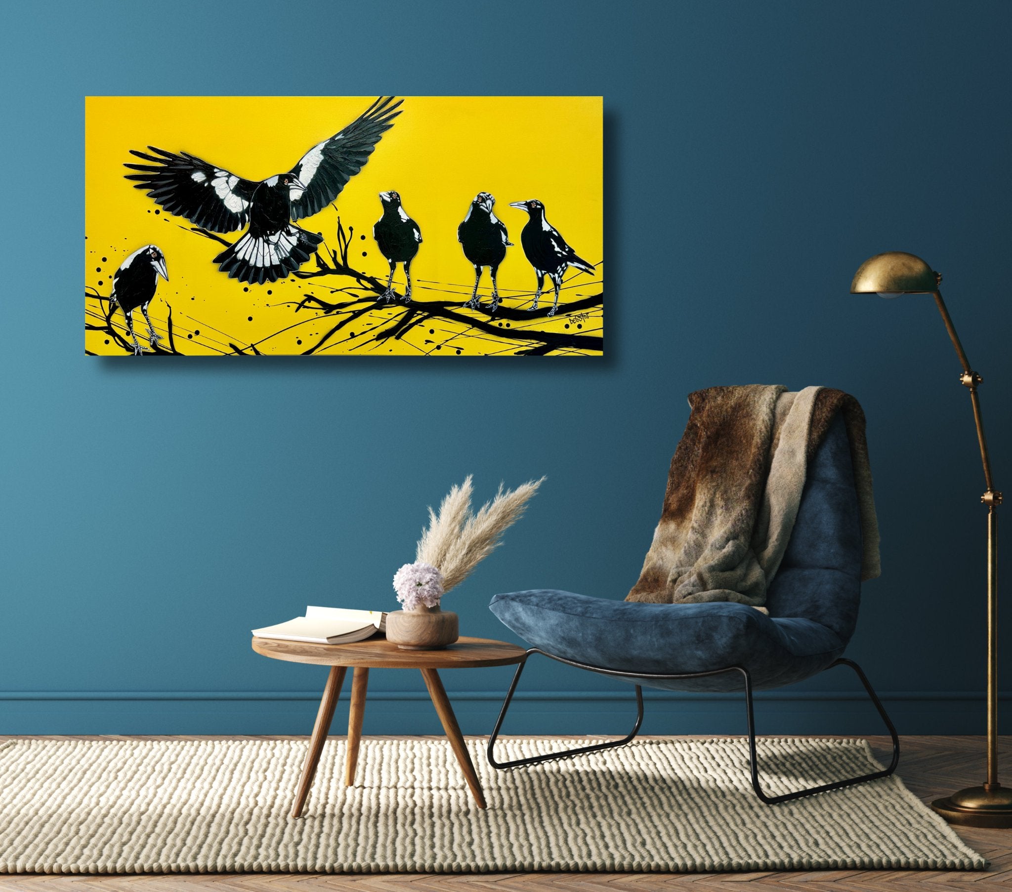69164a62e1b8ea140711df10_yellow-magpie-the-gathering-pop-popart-debstar-deborah-lang-art-urban-canvas-4_1784339918717.jpg